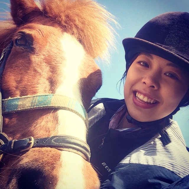 Jiiihaaa~ Thanks girls for this wonderful experience! ️ #kyrkekvarn #horseriding #horse #icelandichorse #islandshäst #gjosta #sweden