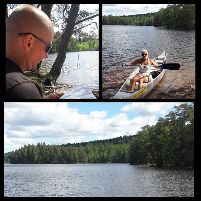 Semester utflykt #stråken #kanot #canoe #paddla #kyrkekvarn #summer #holiday #view #lake #