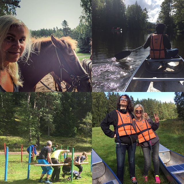 Utflykt med Dhb västra.  #islandshäst #kanot #teckenspråk #dhbvästra #kyrkekvarn #mångkamp #september #turridning #paddling #föreningsliv